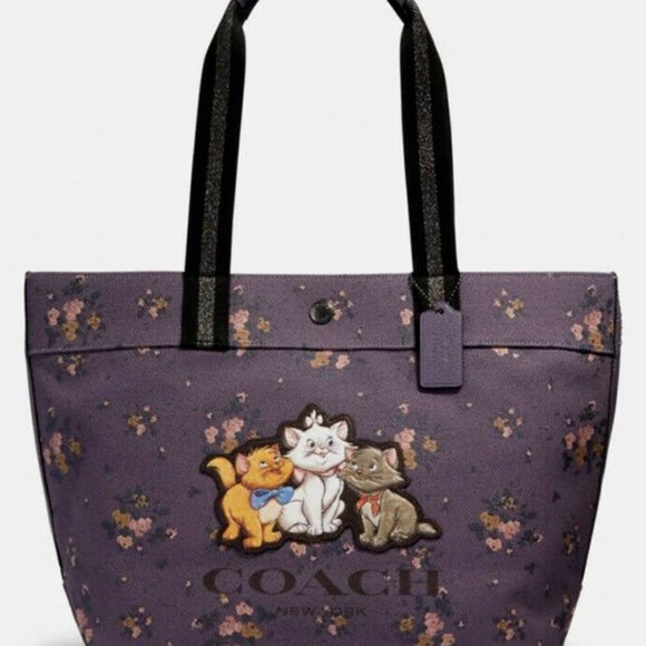 Coach Handbags - COACH Disney Tote Bag Rose Bouquet Aristocats